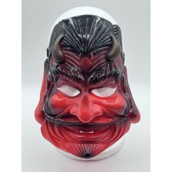 Vintage 1997 Paper Magic Group Red Devil Satan Halloween Mask – Demon Face Latex - Picture 7 of 7